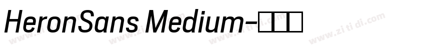HeronSans Medium字体转换